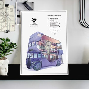 Magic Bus Poster + Freifahrkarte - Illustration von Kiko Sánchez