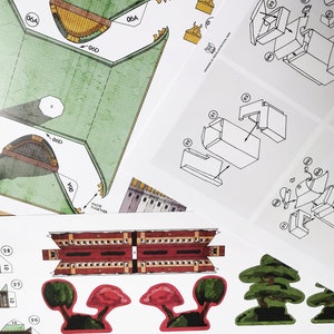 BADHUS - Papperspyssel - Häxpalats - Japanskt badhus av papper bild 3