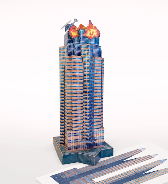 Nakatomi Plaza Building - Fox Tower - Papercraft - Inspired