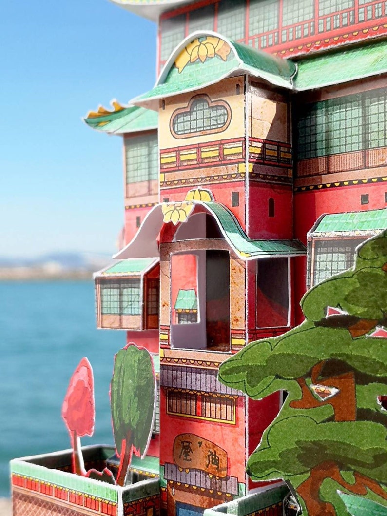 BADHUS - Papperspyssel - Häxpalats - Japanskt badhus av papper bild 5