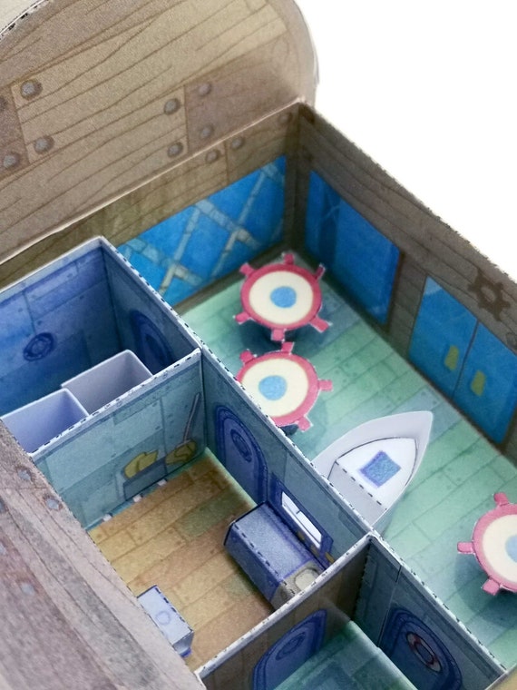 Set Di Modelli In Carta Krusty Krab Ristorante Di Hamburger Etsy Italia