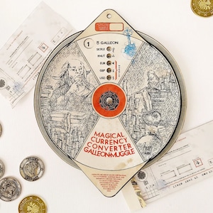 Wizards Bank Conversor Dial - MAGIC CONVERSOR CHART - Bank checkbook included!