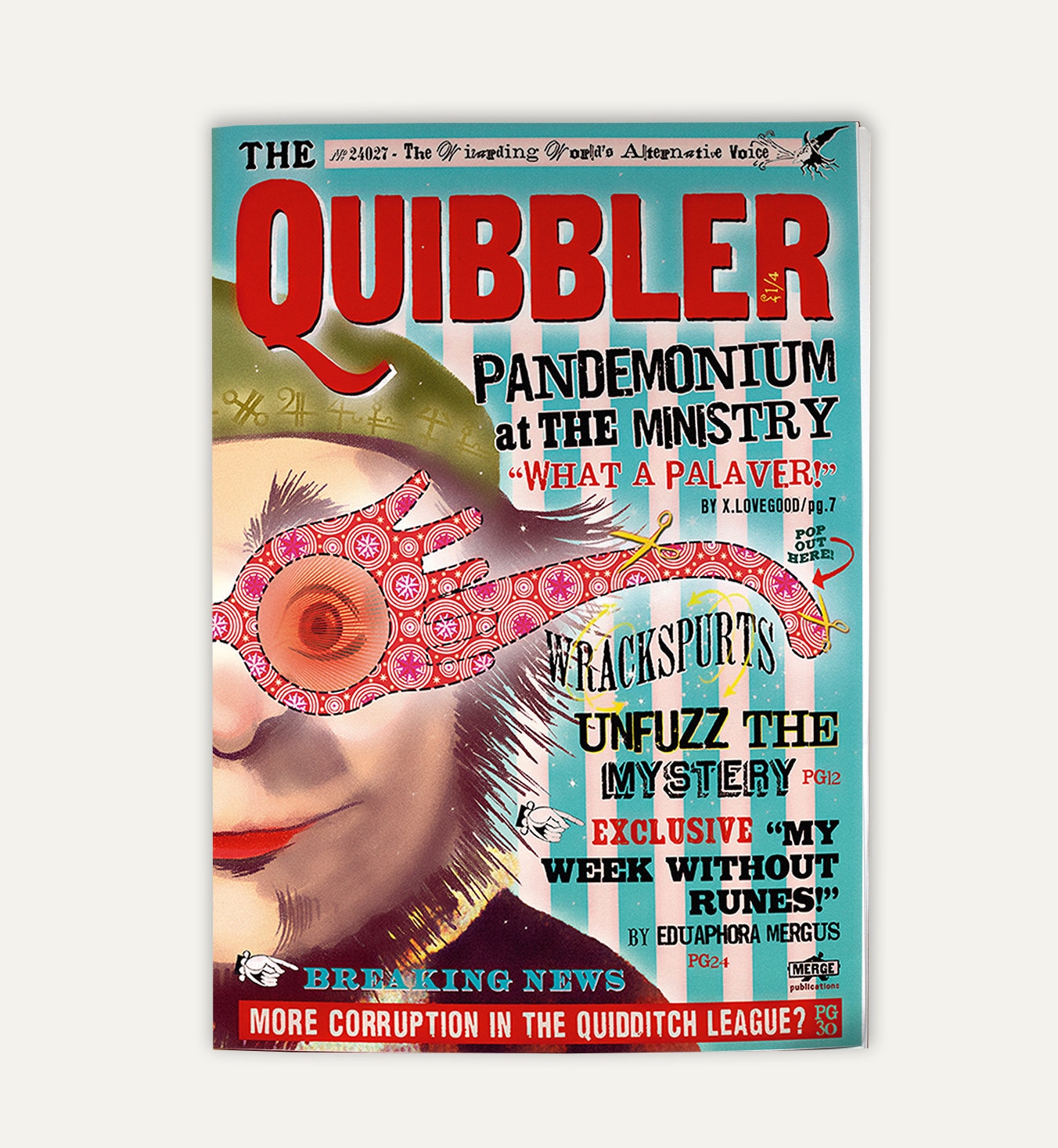 Quibbler Magazine Two Sided Cover and Interior Pages Etsy