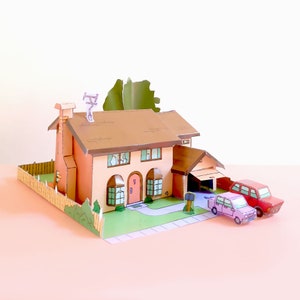 SIMPSON HOUSE Modello di carta - Papercraft - Kit modello di carta - Incluso il Canyonero - Scala H0