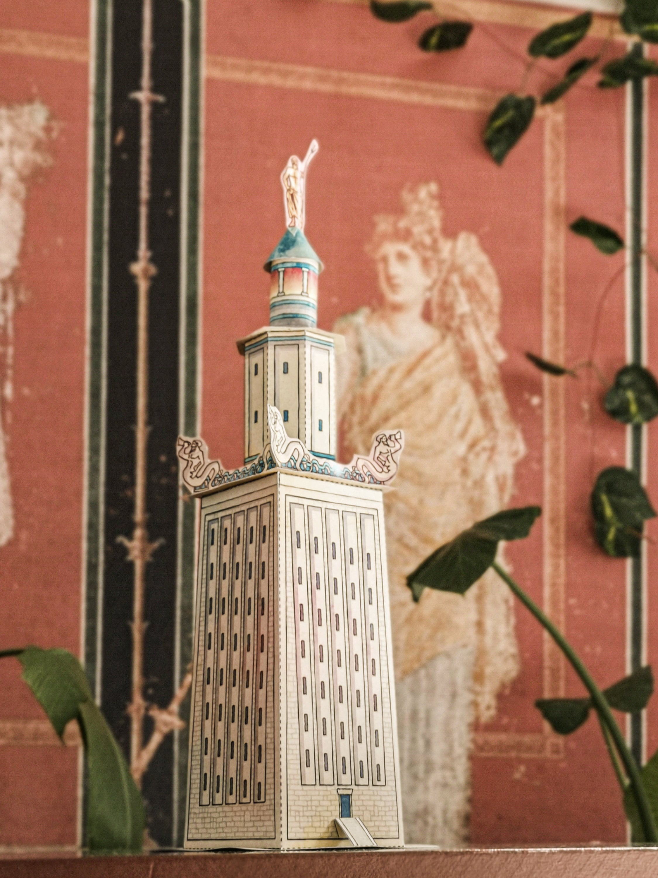 PORT OF ALEXANDRIA for Kids - Set of Five Paper Models to Build - Including  Temples, a Pyramid, a Boat and the Lighthouse of Alexandria! - Etsy, image size:2250x3000