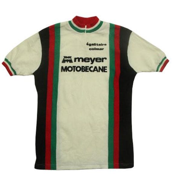 Maillot Cycliste vintage Gan Assurances Tricots du Rochet 70'S jersey - 3 / M