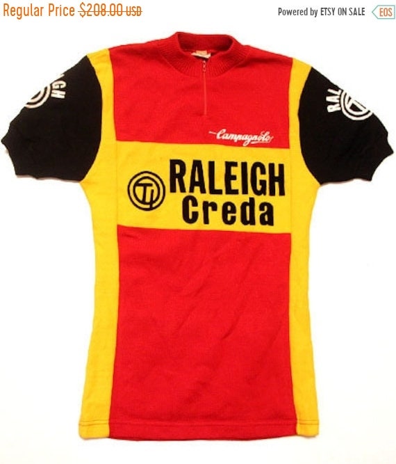 Maillot Vélo Vintage – Ti Raleigh Campagnolo – Taille S – Années 70 – Collection