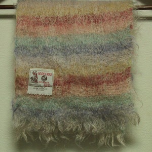 GLEN CREE モヘヤブランケット(L) Glen Cree 100% Mohair Blanket Scotland 60