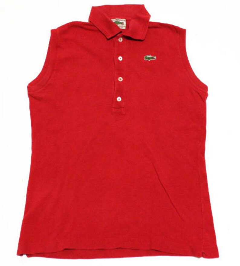 60/'s vintage Lacoste sleeveless shirts made in France