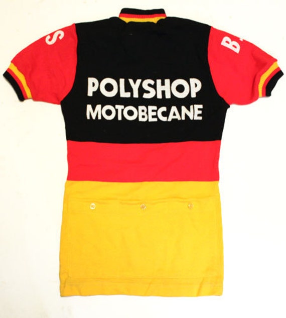 Maillot Cycliste Vintage Motobécane – Acrylique, Années 70, Homme, Taille 2