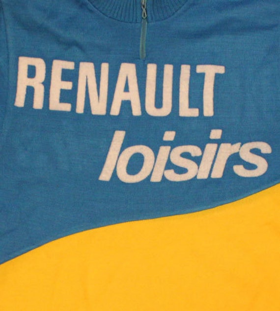 Maillot ciclista RENAULT vintage de los anos 70 fabricado en Francia Etsy Mexico