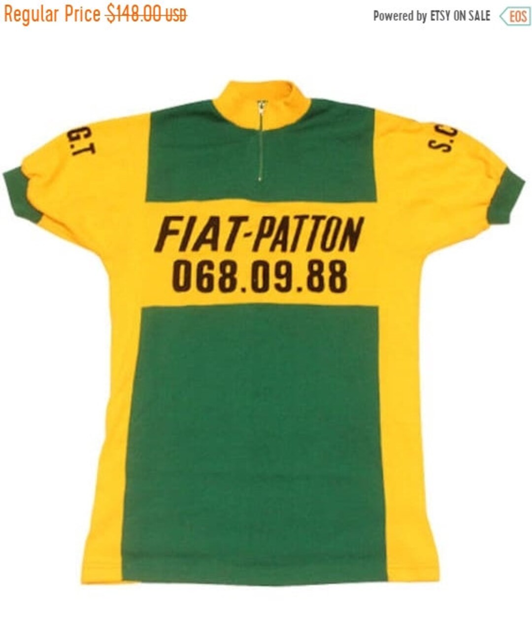 Maillot Cycliste vintage FIAT 70'S jersey cycling France Shirt - 3 / M