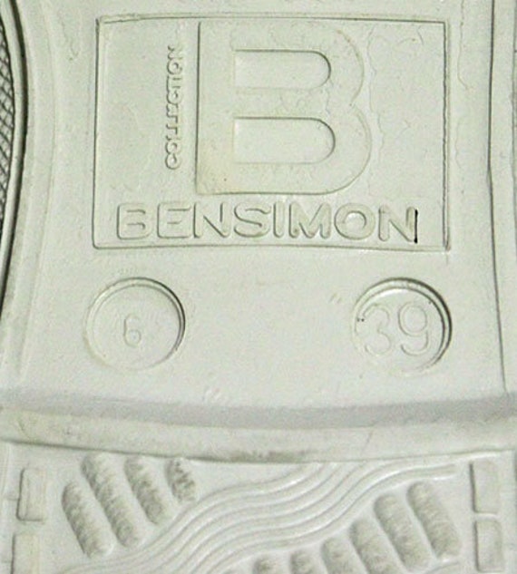 Deadstock 90 s Vintage BENSIMON Canvas Shoes Made in Slovakia