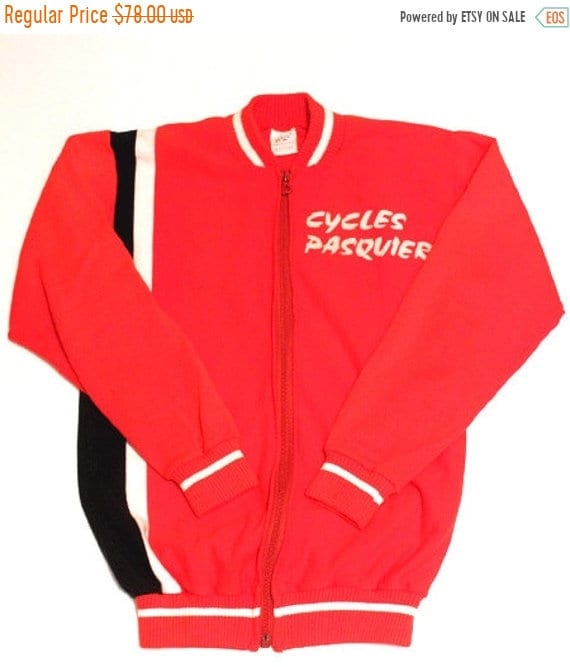 サイクルジャージ　古着　フランス1970 70年代のヴィンテージ サイクルジャージ フルジップ フランス製 - Etsy