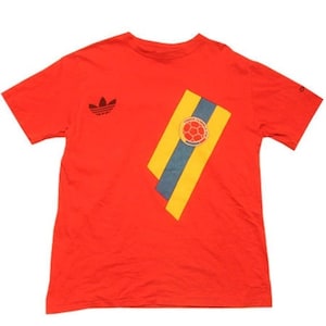 80&#39;s vintage Adidas Tshirts Columbia football national team made in USA