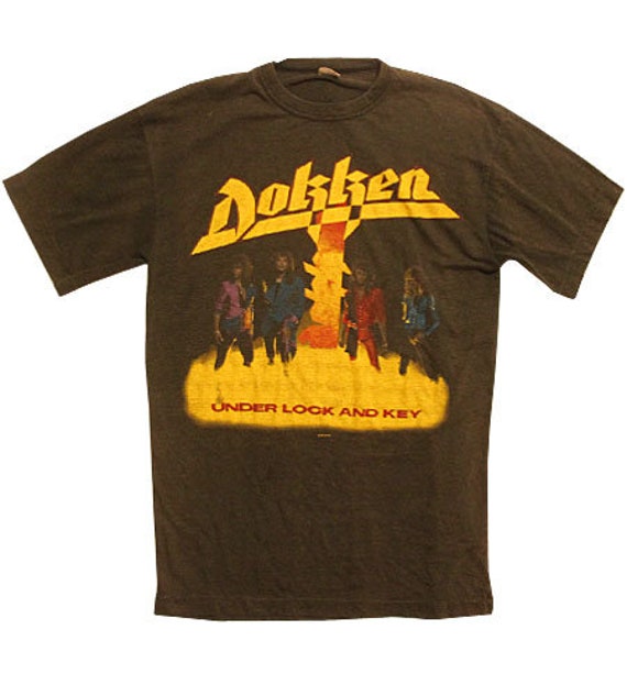 80s vintage Dokken world tour tshirts