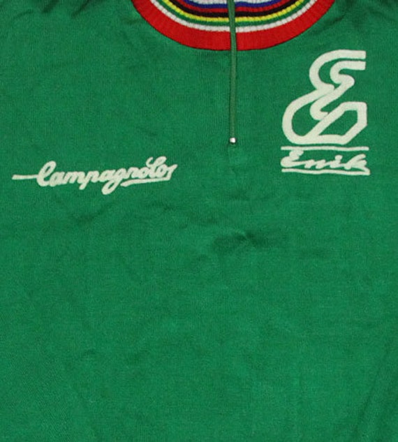 Maillot ciclista vintage Campagnolo de los años 70 fabricado en Bélgica - España