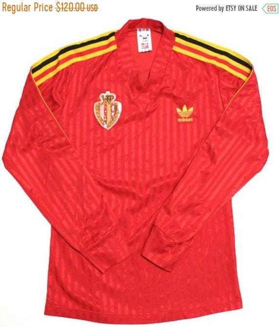 80's Vintage Adidas Belgium National Team Football Shirts - Etsy Australia