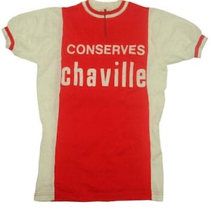 Maillot Cycliste Vintage Années 70 – Bleu, Manches Courtes, Taille S, Acrylique