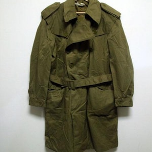 70&#39;s Deadstock Spain military trench coat made in Spain