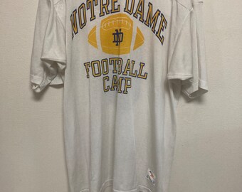 70s vintage Champion football shirt Notredame University made in usa