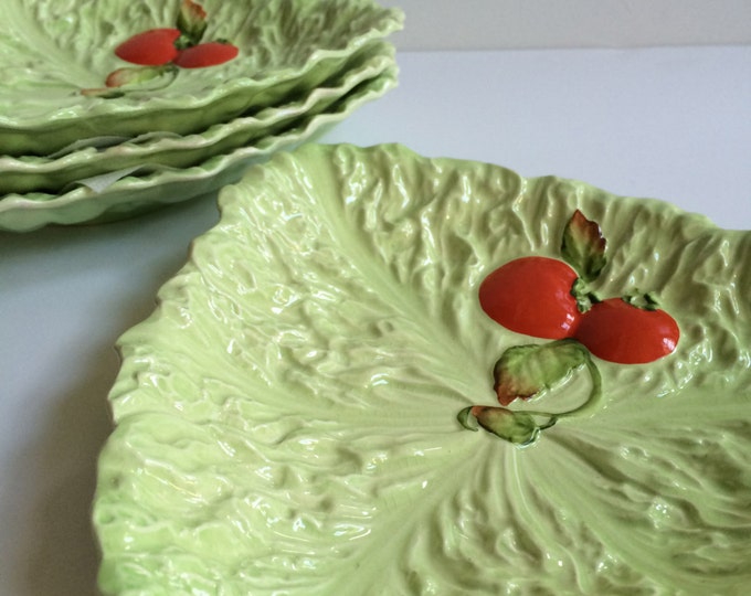 Vintage Carlton Ware Plates Lettuce Plates Set of 4 Green Etsy