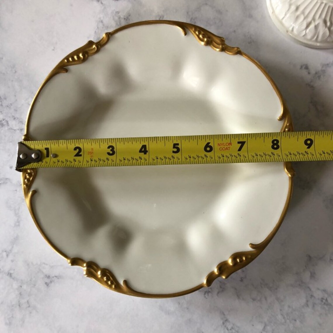 Antique Jean Pouyat Limoges Gold Luncheon Plate Heavy Gilt Etsy