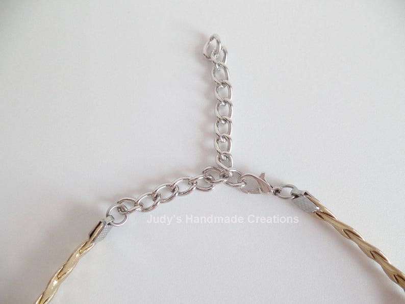 Braided Gold Choker Braided Choker Necklace,Thin Gold Choker Popular Necklace Faux Leather Choker Gold Choker Necklace Gold Choker