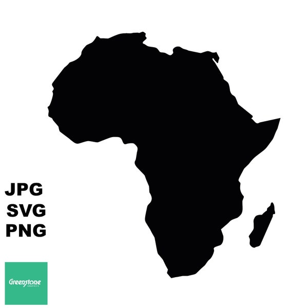 Africa Map | Digital File | Download Only | SVG