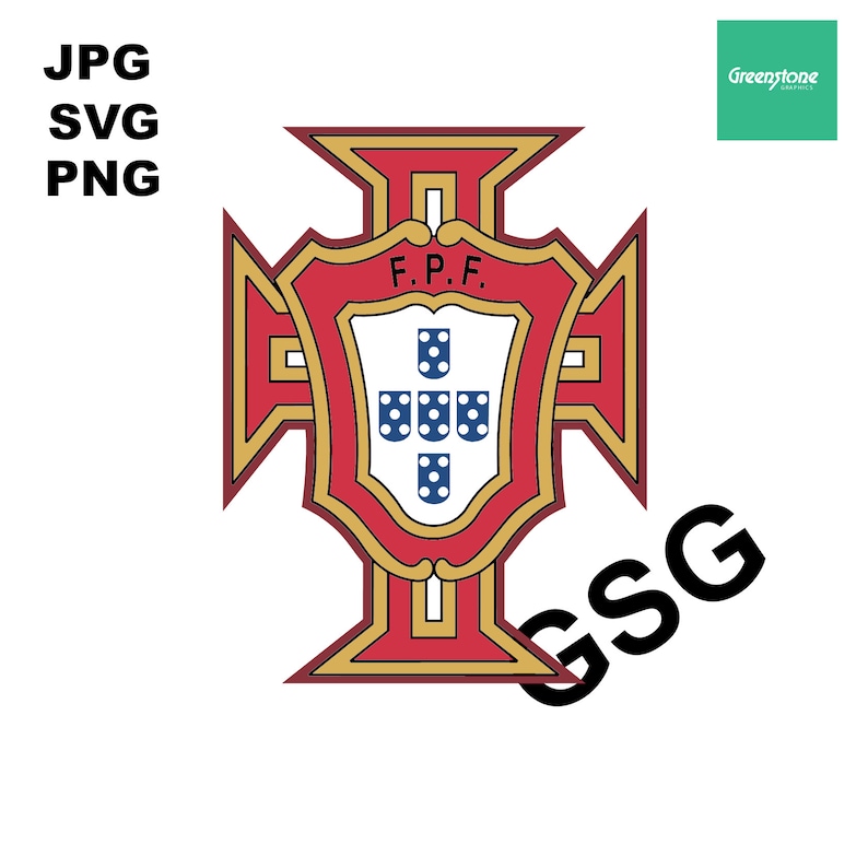 Portugal National Team Logo Digital File Download Only SVG Etsy