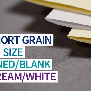 A4 - Short Grain Bookbinding Paper, Blank or Horizontal Lined Paper, 250 sheets
