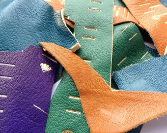 Art journal DIY crafts Bookbinding Leather craft Scrapbooking kit Handmade crafts Rustic earrings Leather pieces Scrap book Homemade cards