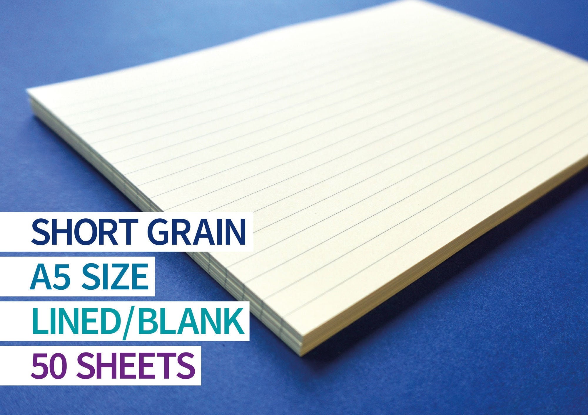 50 sheets Bookbinding Paper A5 Short Grain Paper White Etsy