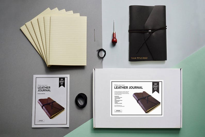 Bookbinding Kit Personalised Book Binding Starter Kit HowTo Etsy