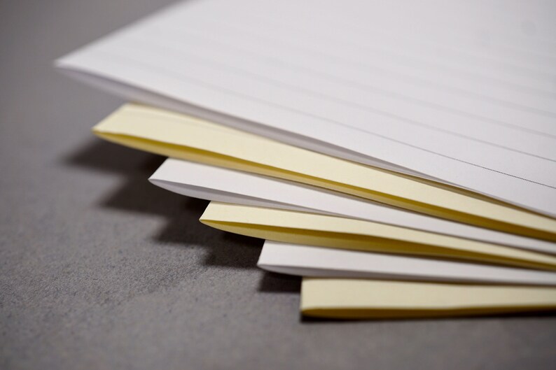 100 sheets A4 Short Grain Bookbinding Paper Horizontal Etsy