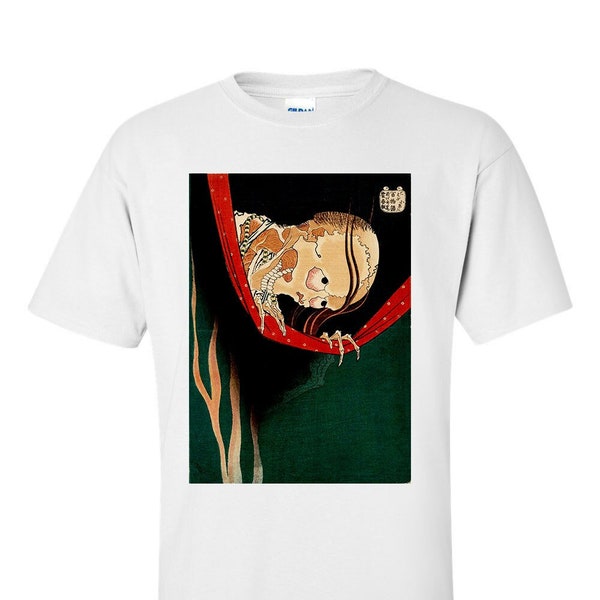 Katsushika Hokusai The Ghost of Kohada Koheiji From One Hundred Ghost Stories Fine Art T-Shirt