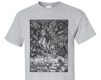 Albrecht Durer Sint-Michiel vecht tegen de draak T-shirt