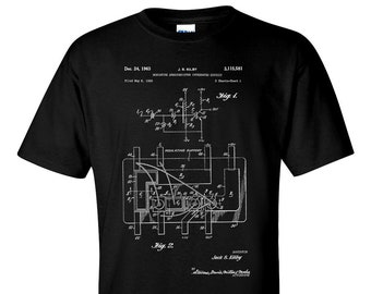 Erstes Integrierte Schaltung Patent Elektrotechniker T-Shirt