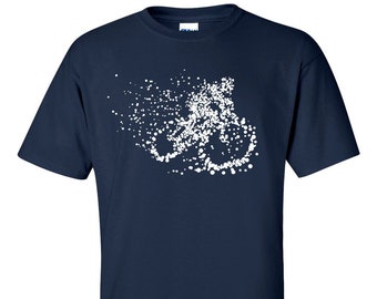 Mountain Bike T-Shirt, Particle Dot, Road Cyclist, MTB Gift,  Cycling Shirt