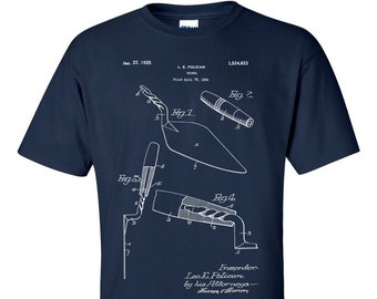 Bricklaying Trowel T-Shirt Mason Brickie Builders Patent Blueprint Bricklayer Shirt