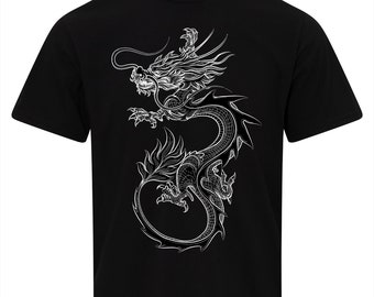 Chinese Dragon T-Shirt  | Chalk Drawing Shirt