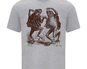 Dancing Toad T-Shirt: Vintage Occult Frog Graphic Tee