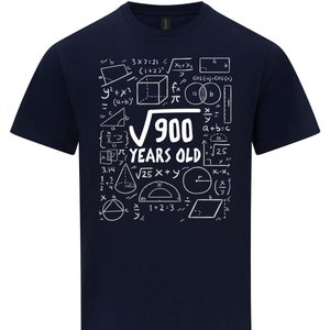 30 Geburtstag T-Shirt Quadratwurzel 900 Jahre alt 30 Dreißig Mathematik Mathematik TShirt