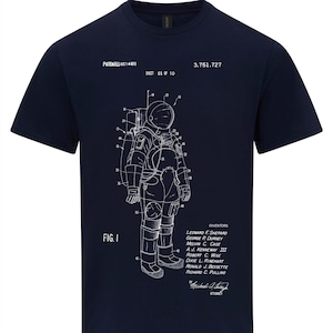 Apollo Astronaut Space Suit Patent NASA Mission T-Shirt