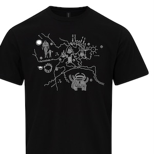 Twin Peaks Owl Cave Calendar Map T-Shirt David Lynch Film TV Series Shirt