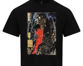 Utagawa Kuniyoshi Sakata Kaidomaru Carp T-Shirt | Japanese Ukiyo-e Art | Fine Art Cotton Tee