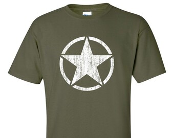 t shirt with star on front