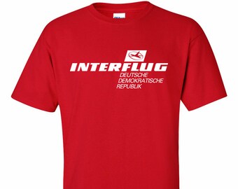 Interflug Airline East Germany T-Shirt