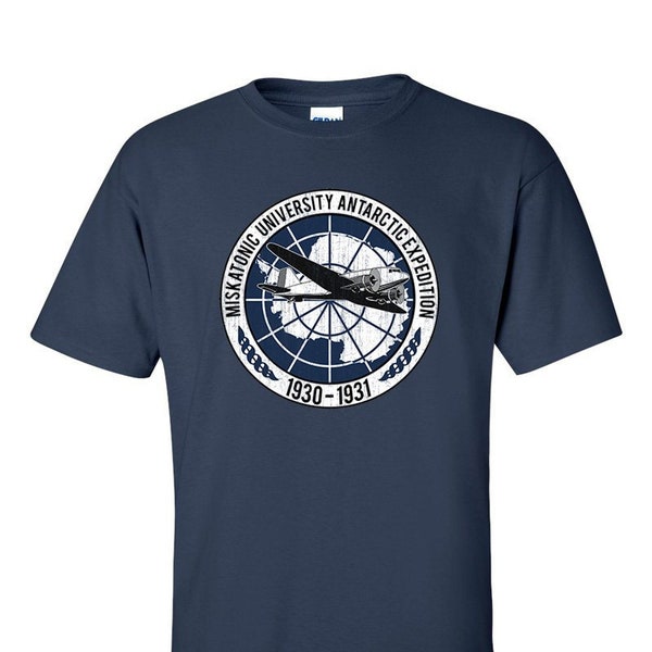 Miskatonic Universiteit T-shirt Antarctische expeditie Lovecraft geïnspireerd shirt