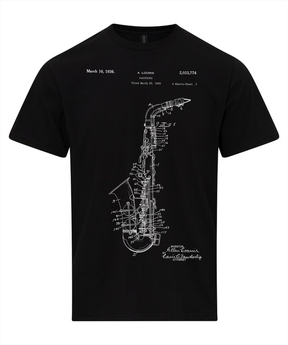 Saxophone T-Shirt Saxophonist Gifts Jazz Music Musician Saxophone T-Shirt Saxophonist Gifts Jazz Music Musician